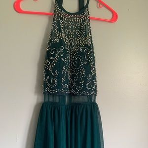 Emerald green homecoming dress